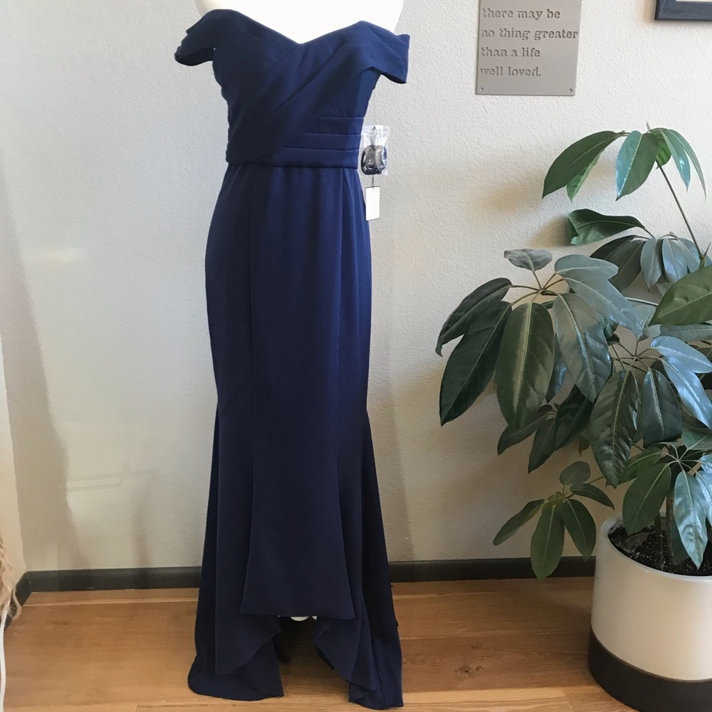 Laundry by Shelli Segal Off the Shoulder Gown - 2